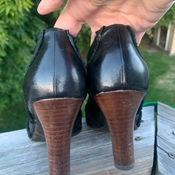 Anthropologie Naya leather funky heels - Picture 5 of 8